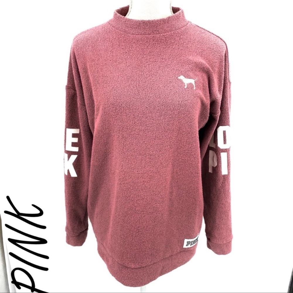 Victoria’s Secret pink mock neck pullover sweater